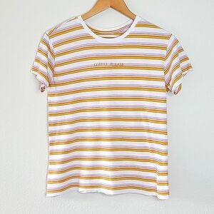 COTTON ON The Relaxed Tee Casual Short Sleeve Crew Neck Striped T-shirt sz XS *